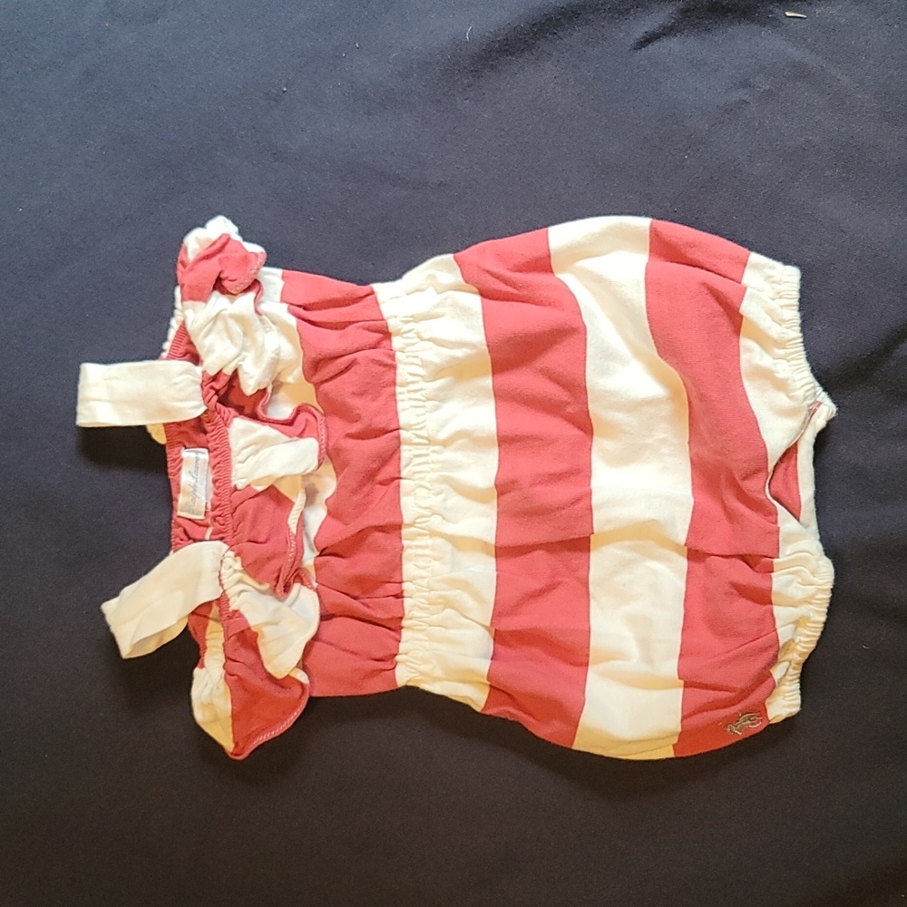 Ralph Lauren shorts jumpsuit,  size 6M, cream/dark rosey color